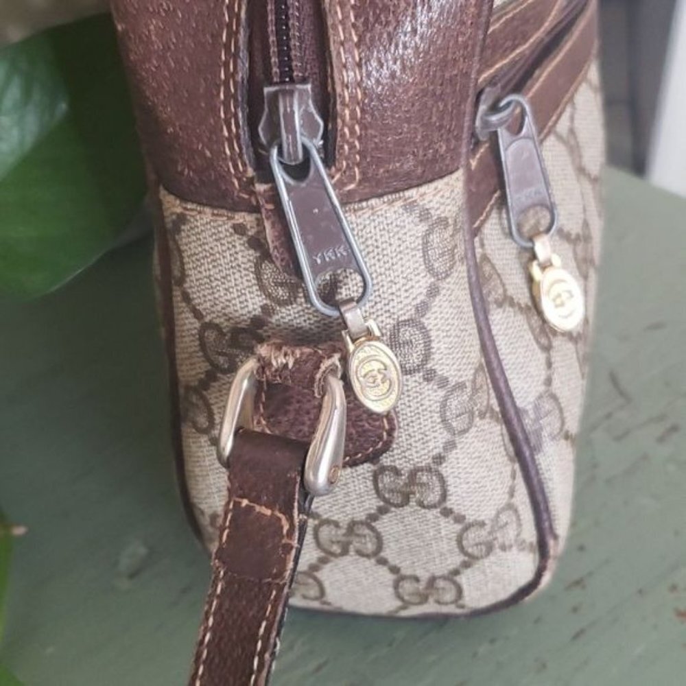 Vintage Gucci Sherry Monogram Ophidia Supreme Camera Crossbody Bag - Picture 5 of 13